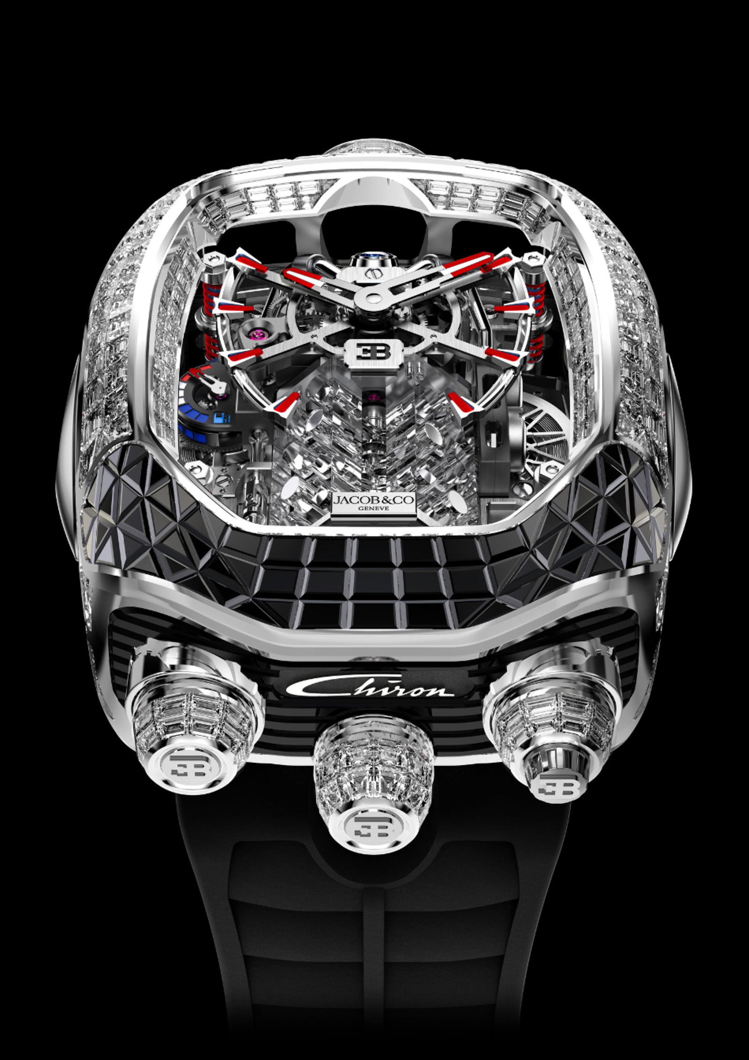 Bugatti presenta sus relojes Chiron Tourbillon Motor y Racing